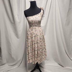 ELF Handmade One-Shoulder Floral Dress – Size Small